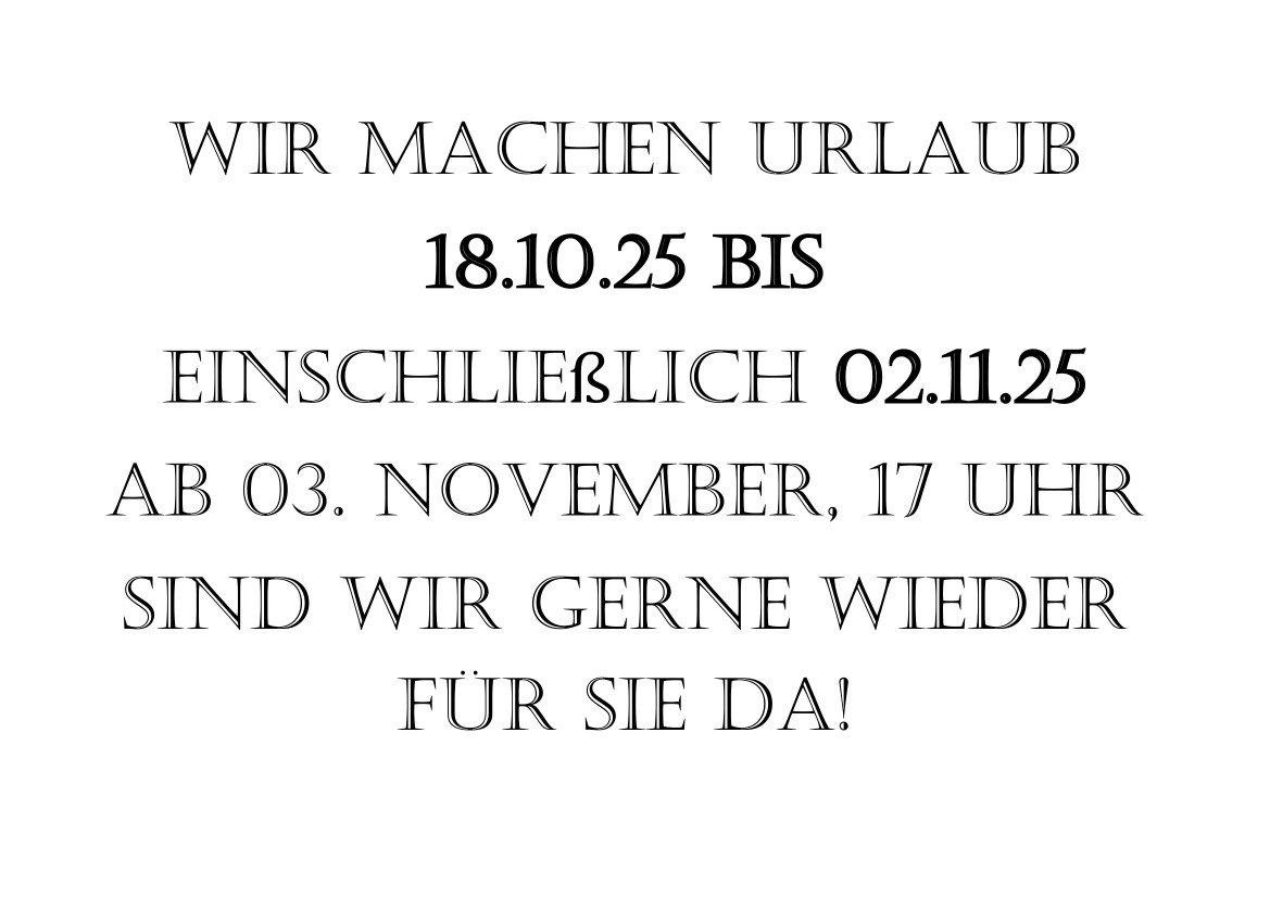 Wir machen Urlaub